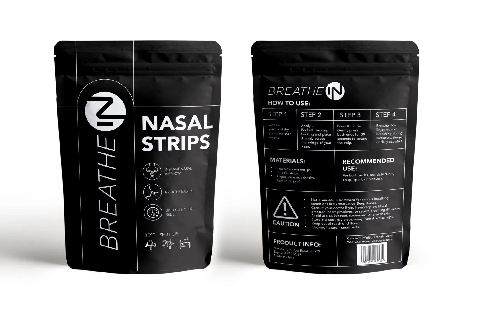 BREATHE-IN Nasal Strips (30-day supply)